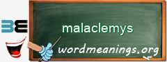 WordMeaning blackboard for malaclemys